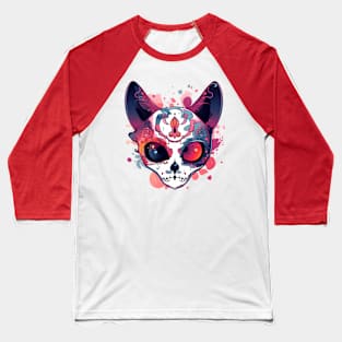 fantasy witchy cat halloween Baseball T-Shirt